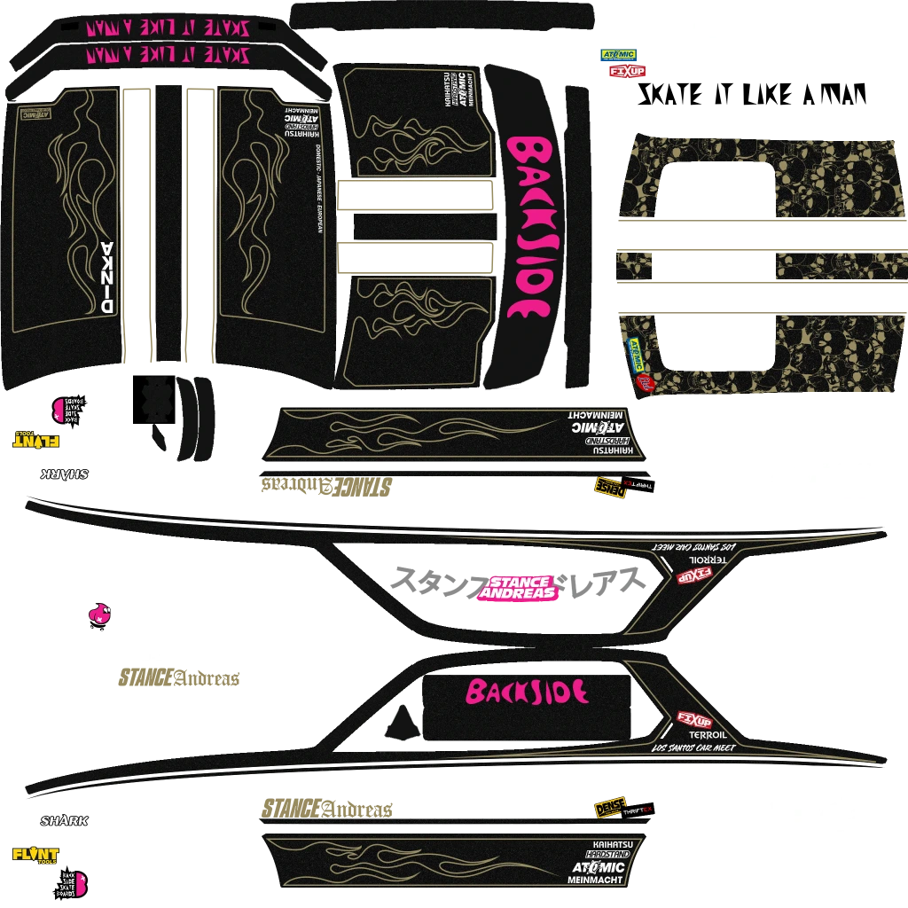 Dinka Postlude livery 13 template
