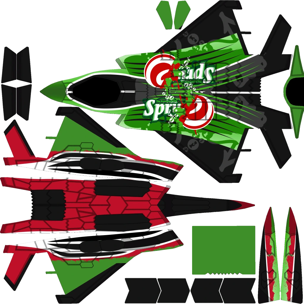 F-160 Raiju livery 12 template