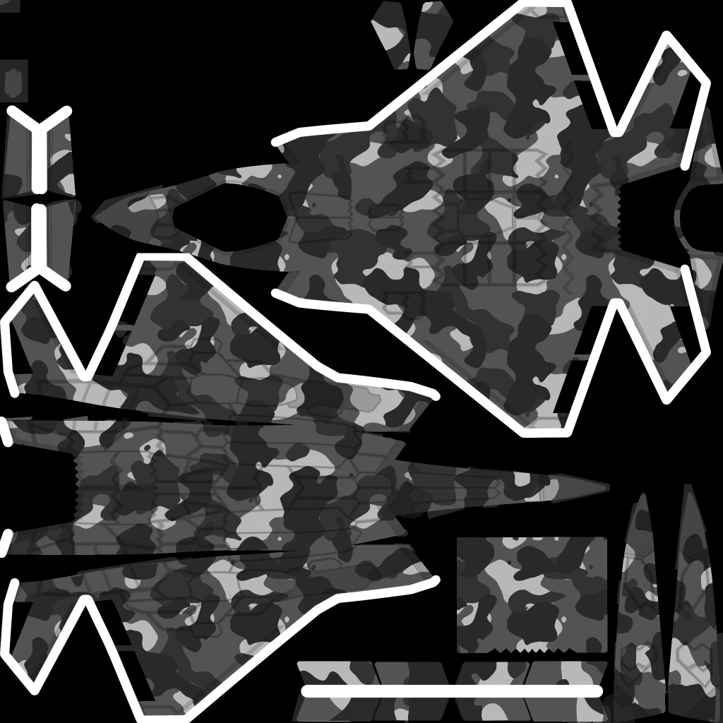 F-160 Raiju livery 4 template
