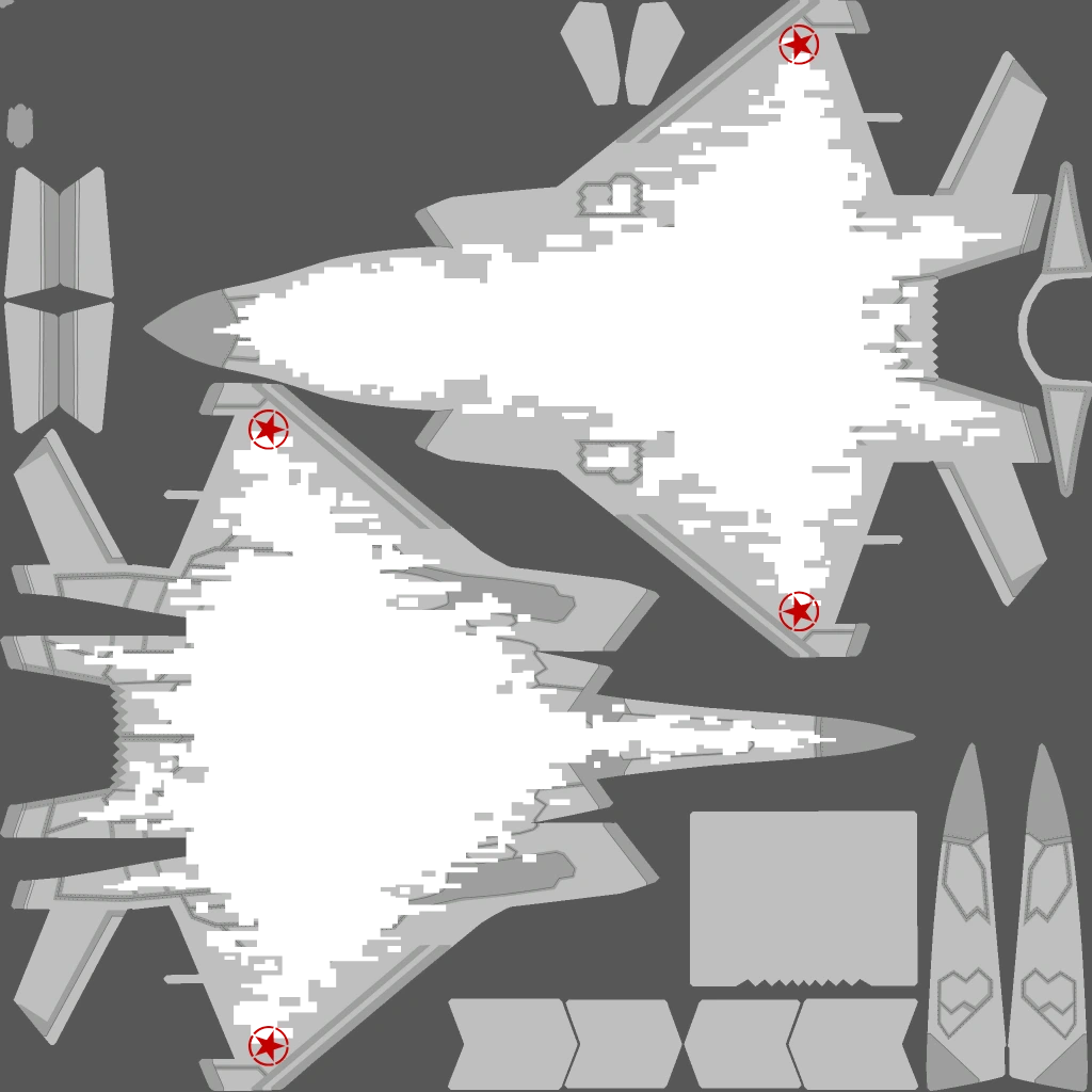 F-160 Raiju livery 7 template