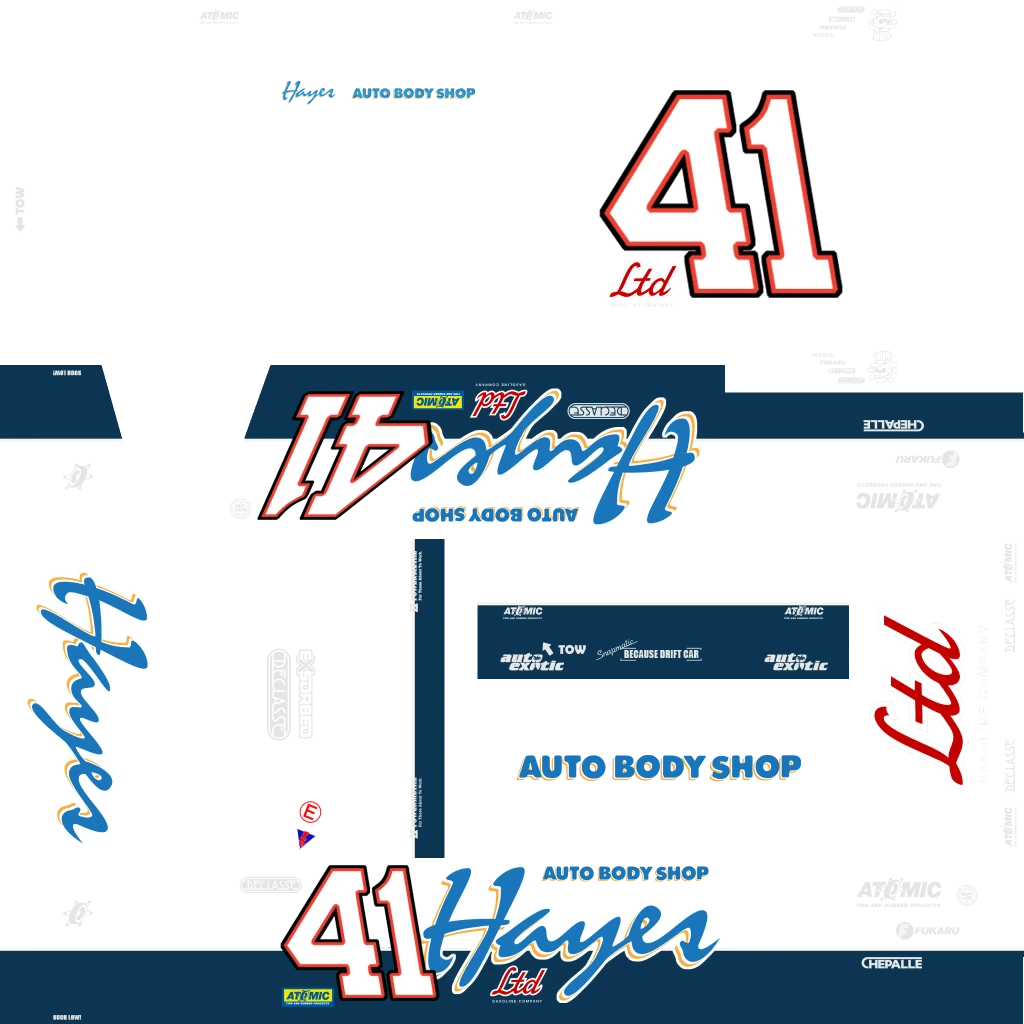 Declasse Drift Tampa livery 2 template