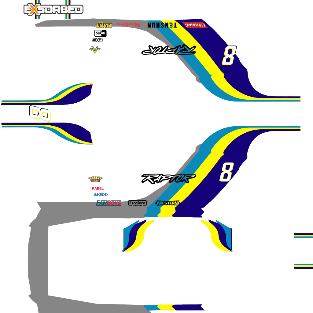 Pegassi Toreador livery 8 template