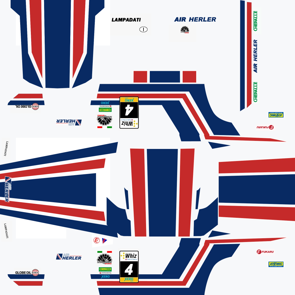 Lampadati Tropos Rallye livery 1 template