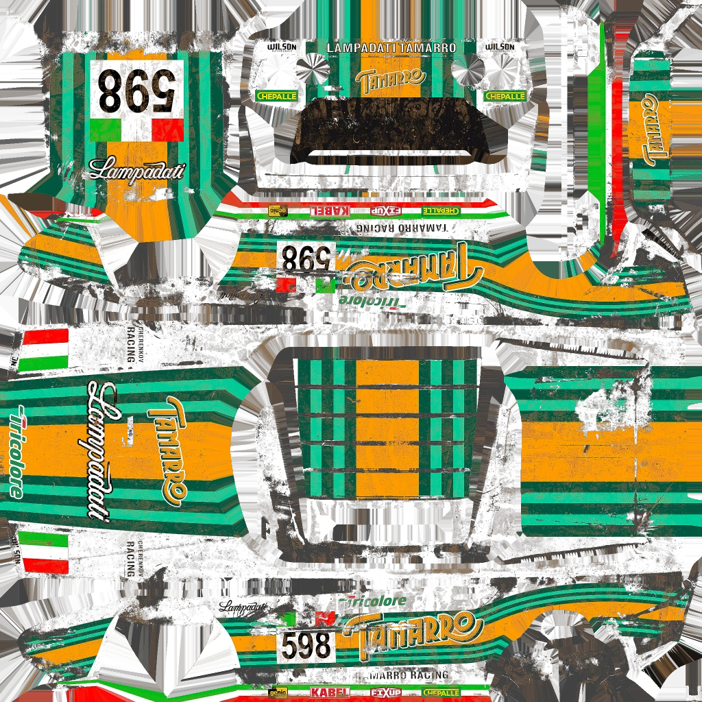 Lampadati Tropos Rallye livery 5 template