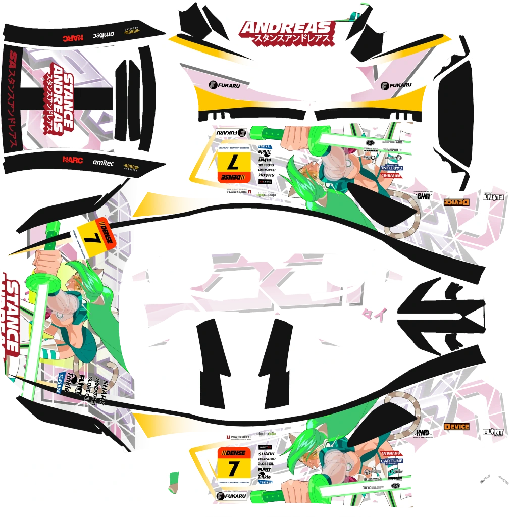 Grotti Turismo Omaggio livery 21 template