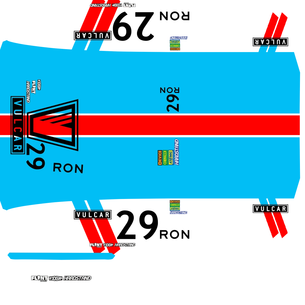 Vulcar Warrener HKR livery 12 template