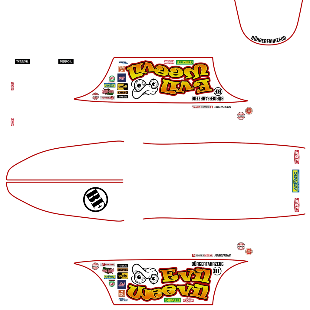 BF Weevil Custom livery 7 template